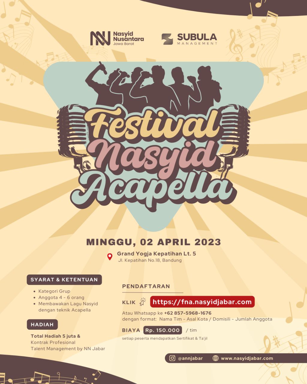 Festival Nasyid Acapella 2023 Jawa Barat